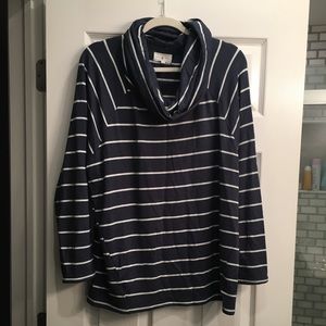 Lou & Grey Tops - Lou & Grey striped cowlneck top Lou & Grey Tops - Lou & Grey striped cowlneck top